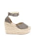 Soludos 100% Leather Gray Wedges Size 6 - photo 1