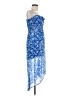 Hollister 100% Polyester Paisley Blue Cocktail Dress Size L - photo 4
