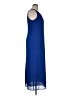 Studio 1 100% Polyester Solid Blue Casual Dress Size 14 - photo 4