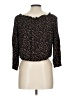 Blush 100% Rayon Black 3/4 Sleeve Blouse Size L - photo 2