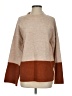 Miracle Color Block Tan Turtleneck Sweater Size S - photo 1