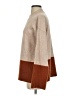 Miracle Color Block Tan Turtleneck Sweater Size S - photo 5