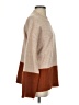Miracle Color Block Tan Turtleneck Sweater Size S - photo 4