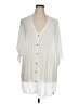 Hurley 100% Rayon Ivory 3/4 Sleeve Blouse Size XL - photo 1