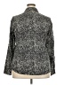 Foxcroft 100% Cotton Animal Print Gray Long Sleeve Blouse Size 18 - photo 2