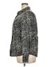 Foxcroft 100% Cotton Animal Print Gray Long Sleeve Blouse Size 18 - photo 5