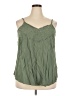 Torrid 100% Rayon Green Sleeveless Blouse Size 2X Plus (2) - photo 1