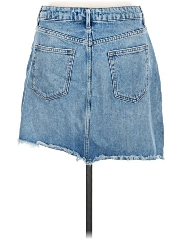 Zara Basic Denim Skirt (view 2)