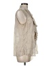 Etcetera Silver Sleeveless Blouse Size 8 - photo 4
