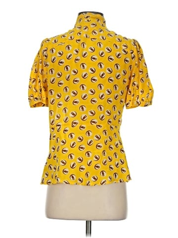 Girls from Savoy Short Sleeve Silk Top (view 2)