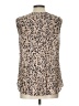 Etcetera 100% Silk Tan Sleeveless Silk Top Size 10 - photo 2