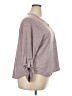Cable & Gauge Gray Long Sleeve Blouse Size 2X - photo 4