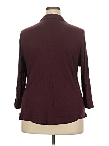 Cato 3/4 Sleeve Button-Down Shirt (view 2)
