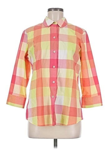 Foxcroft 3/4 Sleeve Button-Down Shirt (view 1)