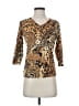 K.I.K.I.T Gold 3/4 Sleeve Top Size M - photo 1