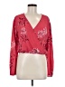 Leith Red Long Sleeve Blouse Size M - photo 1