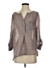Just Living Gray Long Sleeve Henley Size XS - photo 1