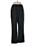 IZOD 100% Polyester Solid Black Track Pants Size L - photo 1