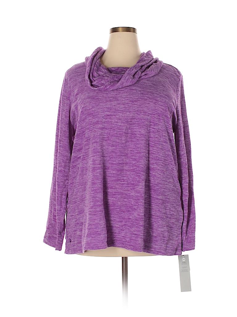 Ideology 100% Polyester Purple Fleece Size 3X (Plus) - photo 1