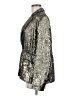 French Connection 100% Polyester Metallic Silver Blazer Size 6 - photo 5