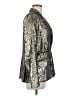 French Connection 100% Polyester Metallic Silver Blazer Size 6 - photo 4
