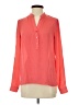Monteau 100% Polyester Orange Pink Long Sleeve Blouse Size S - photo 1
