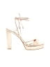Jeffrey Campbell Gold Sandals Size 9 1/2 - photo 1