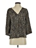 Massimo Dutti Black 3/4 Sleeve Blouse Size 4 - photo 1