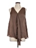 Adiva 100% Polyester Brown Sleeveless Blouse Size L - photo 1
