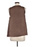 Adiva 100% Polyester Brown Sleeveless Blouse Size L - photo 2