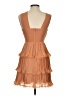 Keepsake 100% Polyester Solid Tan Cocktail Dress Size XS - photo 2