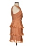 Keepsake 100% Polyester Solid Tan Cocktail Dress Size XS - photo 4