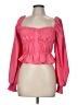 ASTR The Label Pink Long Sleeve Blouse Size M - photo 1