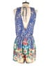 Traffic People 100% Rayon Print Blue Romper Size S - photo 2