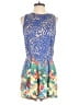 Traffic People 100% Rayon Print Blue Romper Size S - photo 1