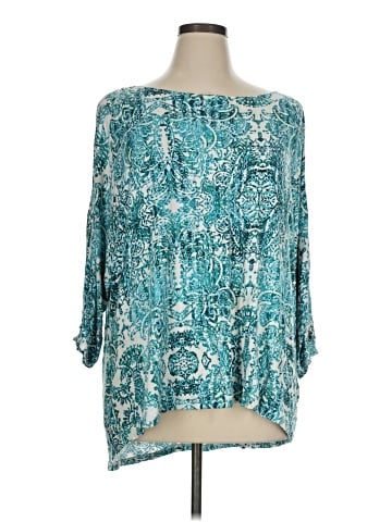 Cable & Gauge 3/4 Sleeve Blouse (view 1)