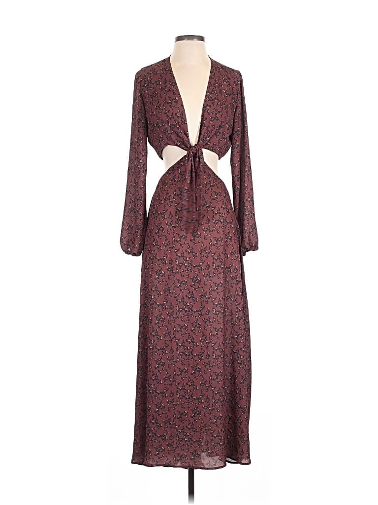 Pre-owned Resa Casual Dress In Burgundy