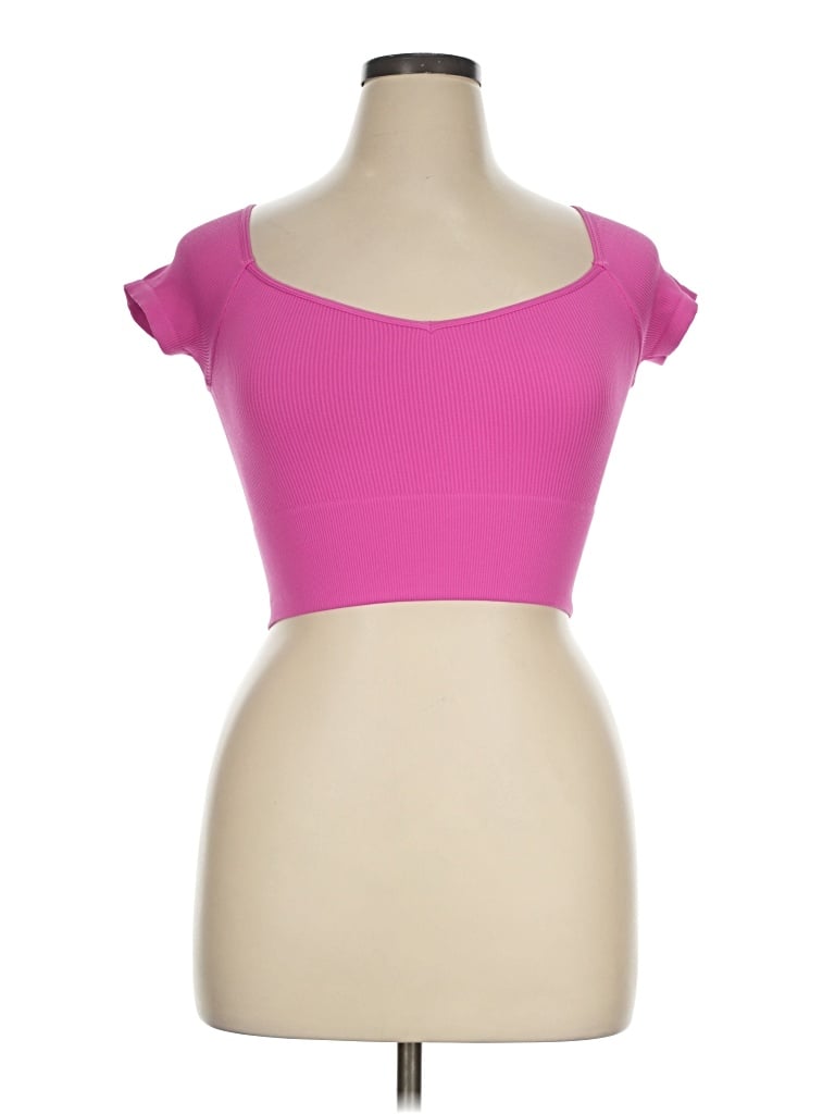 Pre-owned Nikibiki Tube Top Pink Strapless Neckline Tops