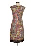 North Style Paisley Brown Casual Dress Size S - photo 2