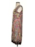 North Style Paisley Brown Casual Dress Size S - photo 5