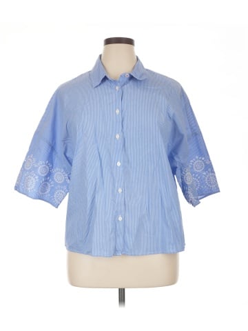 Nautica 3/4 Sleeve Button-Down Shirt (view 1)