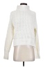 Double Zero 100% Polyester Ivory Turtleneck Sweater Size S - photo 1
