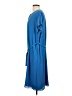 ATM 100% Polyester Solid Blue Casual Dress Size S - photo 5