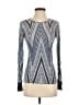 BCBGMAXAZRIA Silver Long Sleeve Top Size S - photo 1
