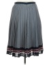 Lands' End Canvas 100% Polyester Stripes Blue Casual Skirt Size 6 - photo 2