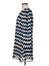 Speechless 100% Polyester Chevron-herringbone Blue Casual Dress Size L - photo 5