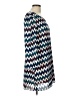 Speechless 100% Polyester Chevron-herringbone Blue Casual Dress Size L - photo 4