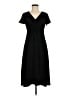 Max Studio Solid Black Casual Dress Size M - photo 1