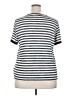 Gap Stripes Silver Short Sleeve T-Shirt Size XXL - photo 2