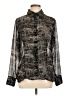 Bisou Bisou Black Long Sleeve Blouse Size L (estimated) - photo 1